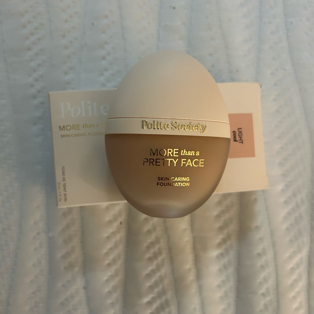 Polite Society More Than a Pretty Face Skin-Caring Foundation shade light cool